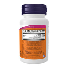 NOW Foods methylfolate bottle back shows supplement facts and Quatrefolic branding.