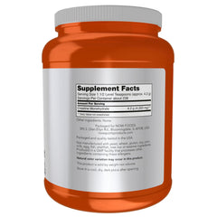 NOW Foods Micronized Creatine scoop showing easy mixing.