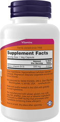 NOW Foods Niacin capsules close-up highlighting high potency