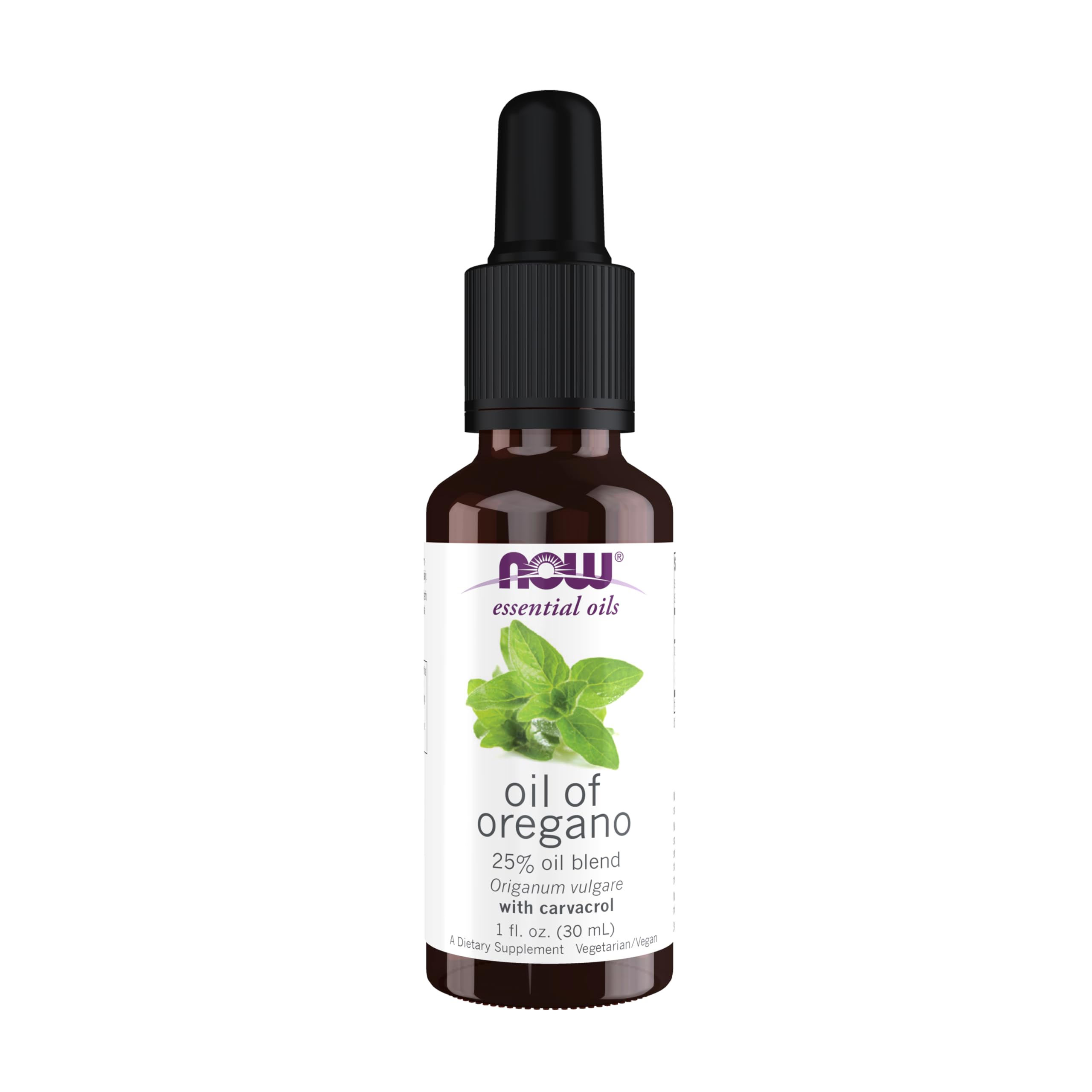 NOW Foods Oil of Oregano bottle ready for aromatherapy use