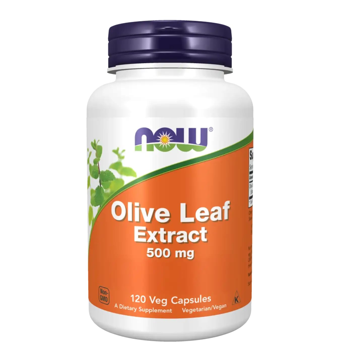 NOW Foods Olive Leaf Extract vegetarian capsules for a convenient daily health routine.