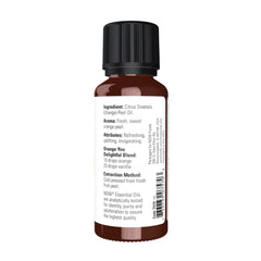 NOW Foods Orange Oil in diffuser releasing an energizing scent