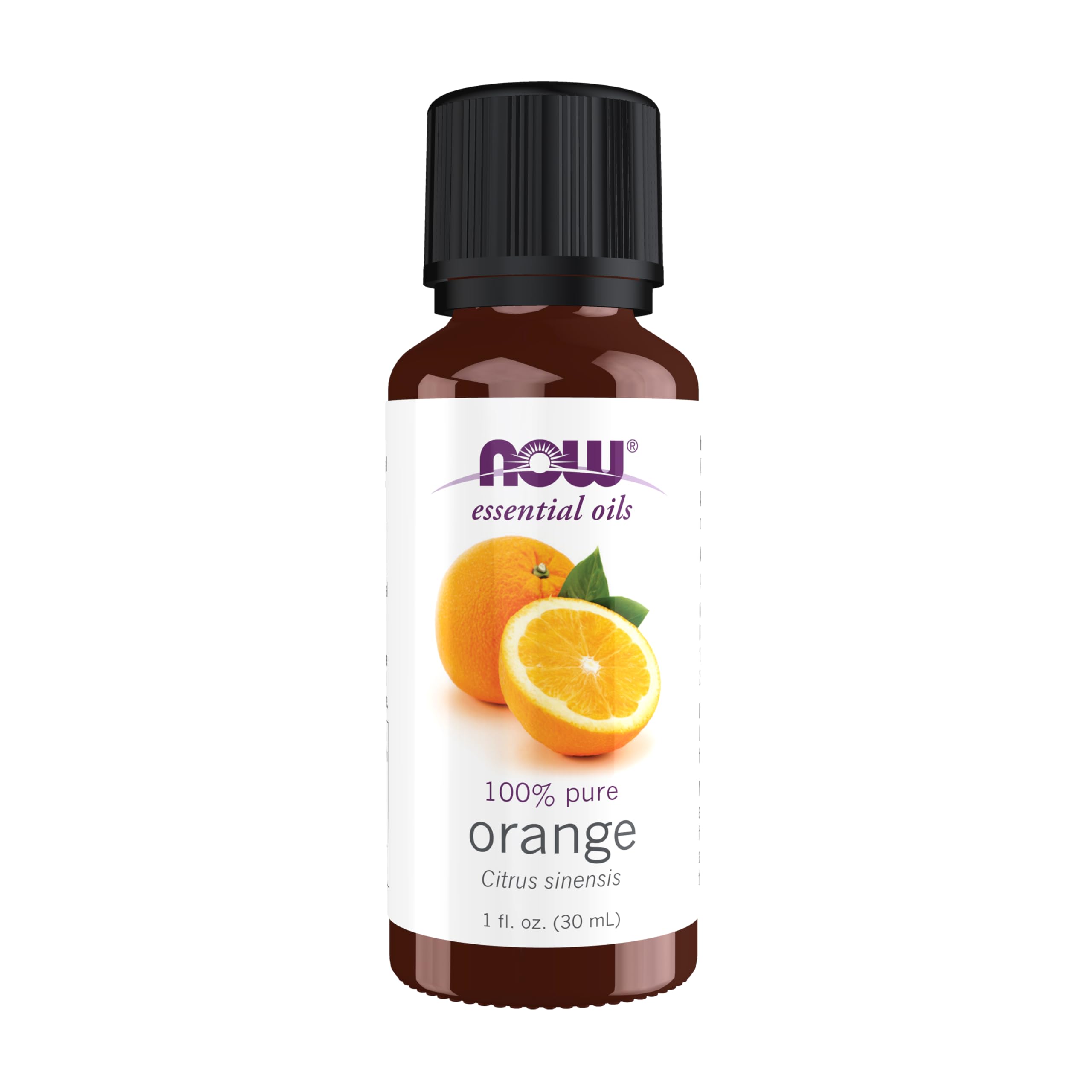 NOW Foods Orange Oil bottle with fresh uplifting citrus aroma