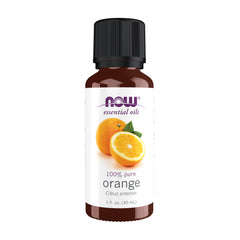 NOW Foods Orange Oil bottle with fresh uplifting citrus aroma