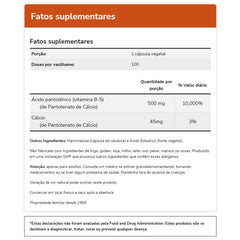 NOW Foods Pantothenic Acid 500mg GMP-seal close-up signals trusted manufacturing quality