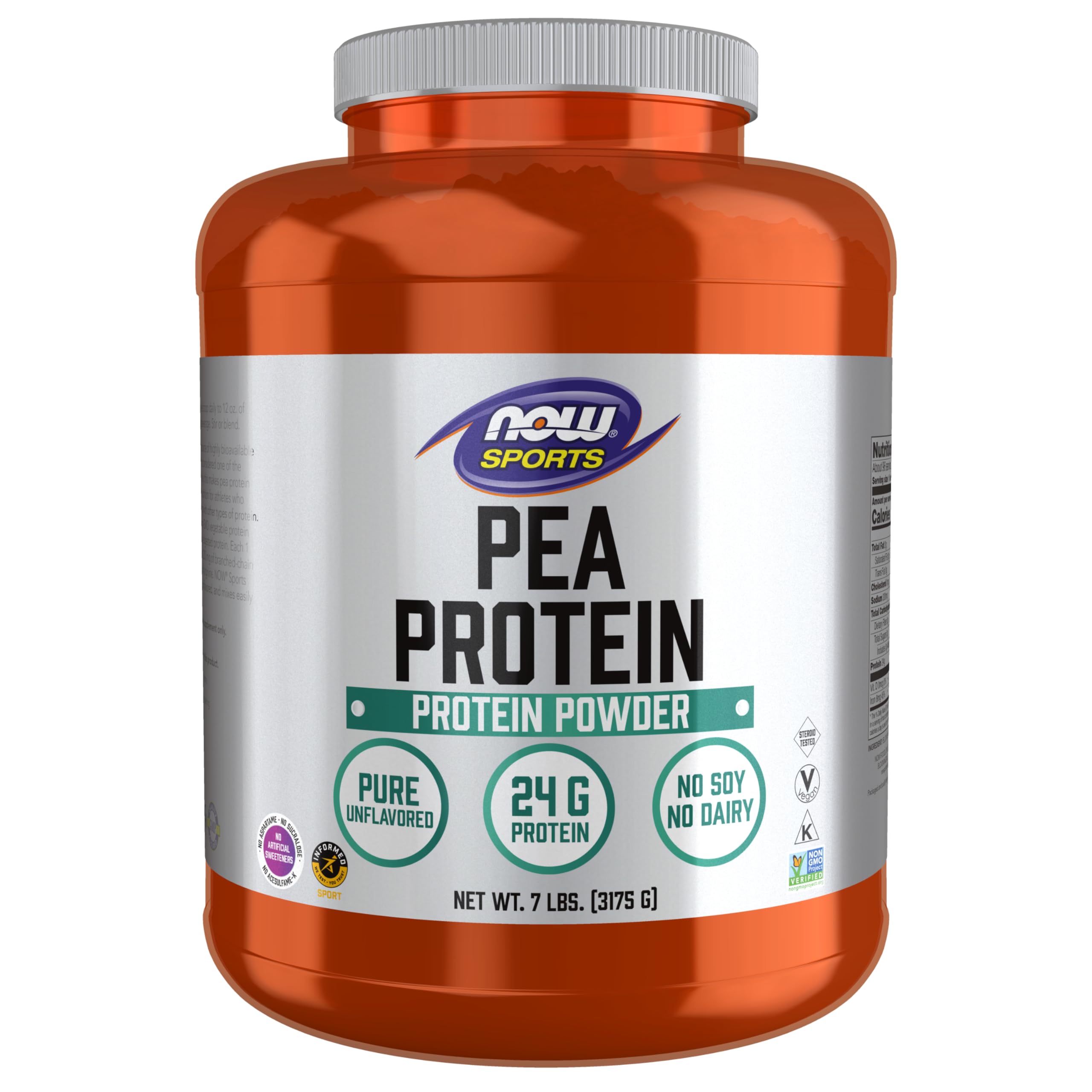 NOW Foods Pea Protein 24 g unflavored powder blends smoothly into drinks.
