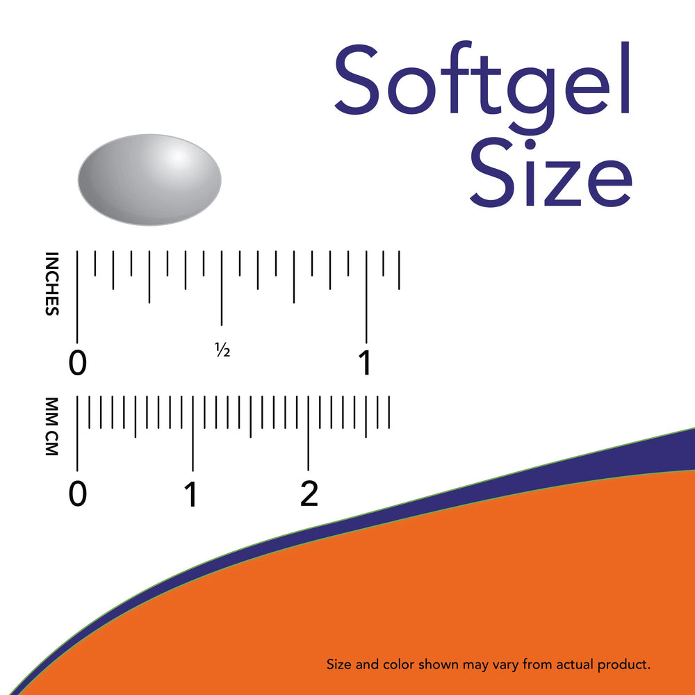 NOW Foods Peppermint Gels close-up of softgels for occasional discomfort relief