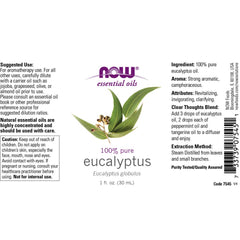 NOW Foods Peppermint oil bottle for cooling, invigorating scents