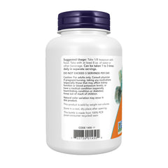 NOW Foods Potassium Chloride Powder label front; vegan and non-GMO certifications visible.