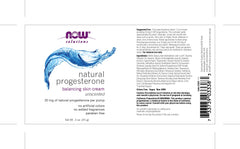NOW Foods Progesterone Cream Unscented applied on wrists and inner arms.