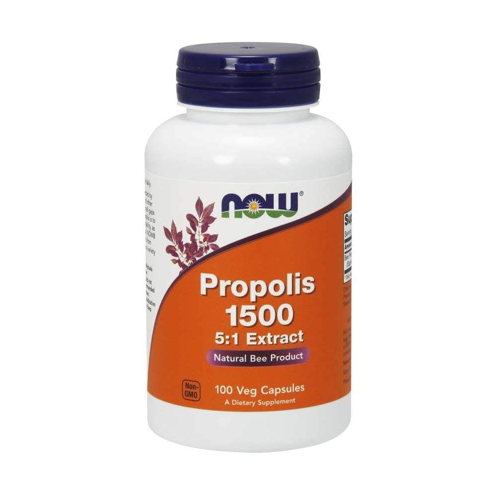 NOW Foods Propolis 1500 mg bottle for daily immune support