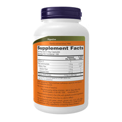 NOW Foods Psyllium Husk Caps 500 mg label highlights Non-GMO verification.
