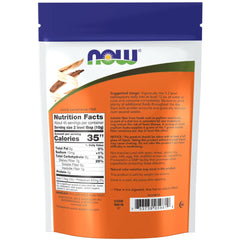 NOW Foods Psyllium Husk Whole label close-up highlights dietary fiber per serving