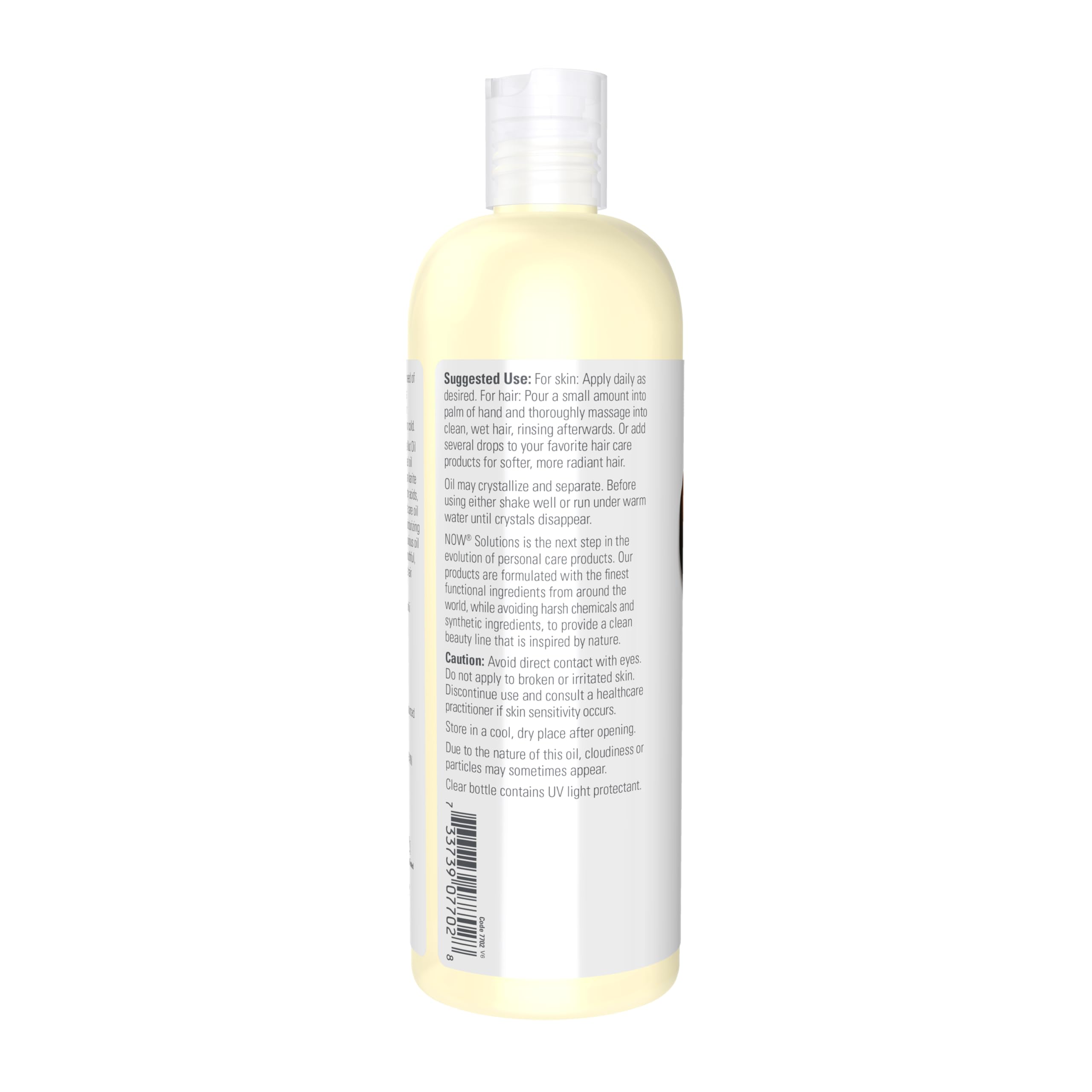 NOW Foods Shea Nut Oil texture close-up shows rich, nourishing formula.