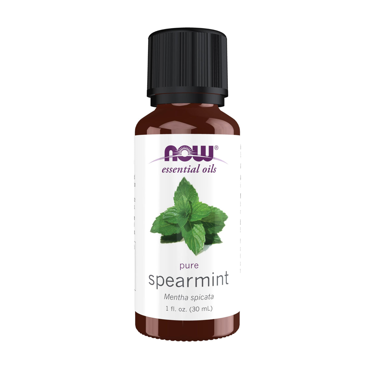 NOW Foods Spearmint Oil bottle for refreshing aromatherapy sessions