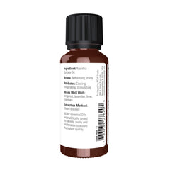 NOW Foods Spearmint Oil diffuser scene with a minty, invigorating aroma