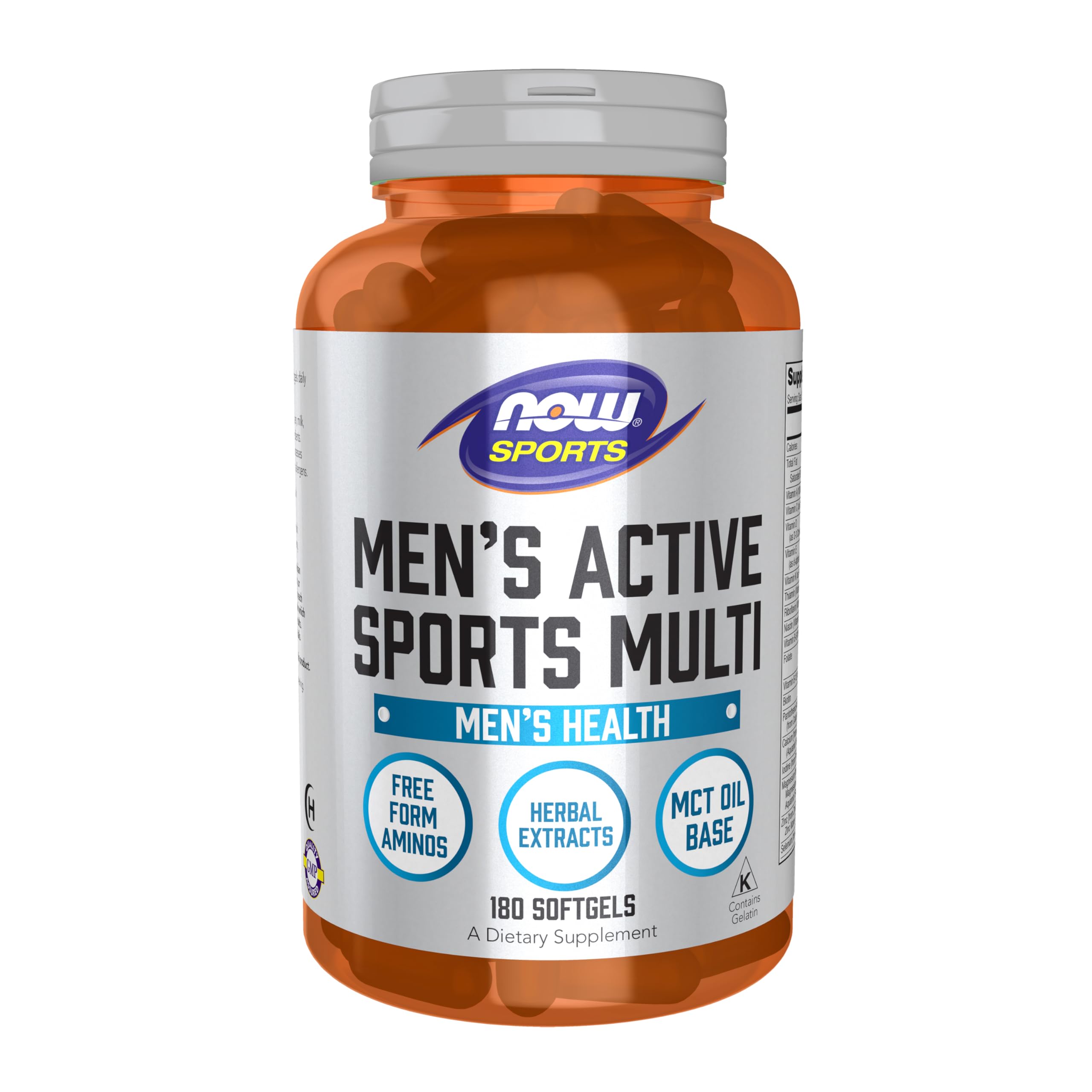 NOW Foods Men's Extreme Sports Multi bottle supports daily energy for active athletes.