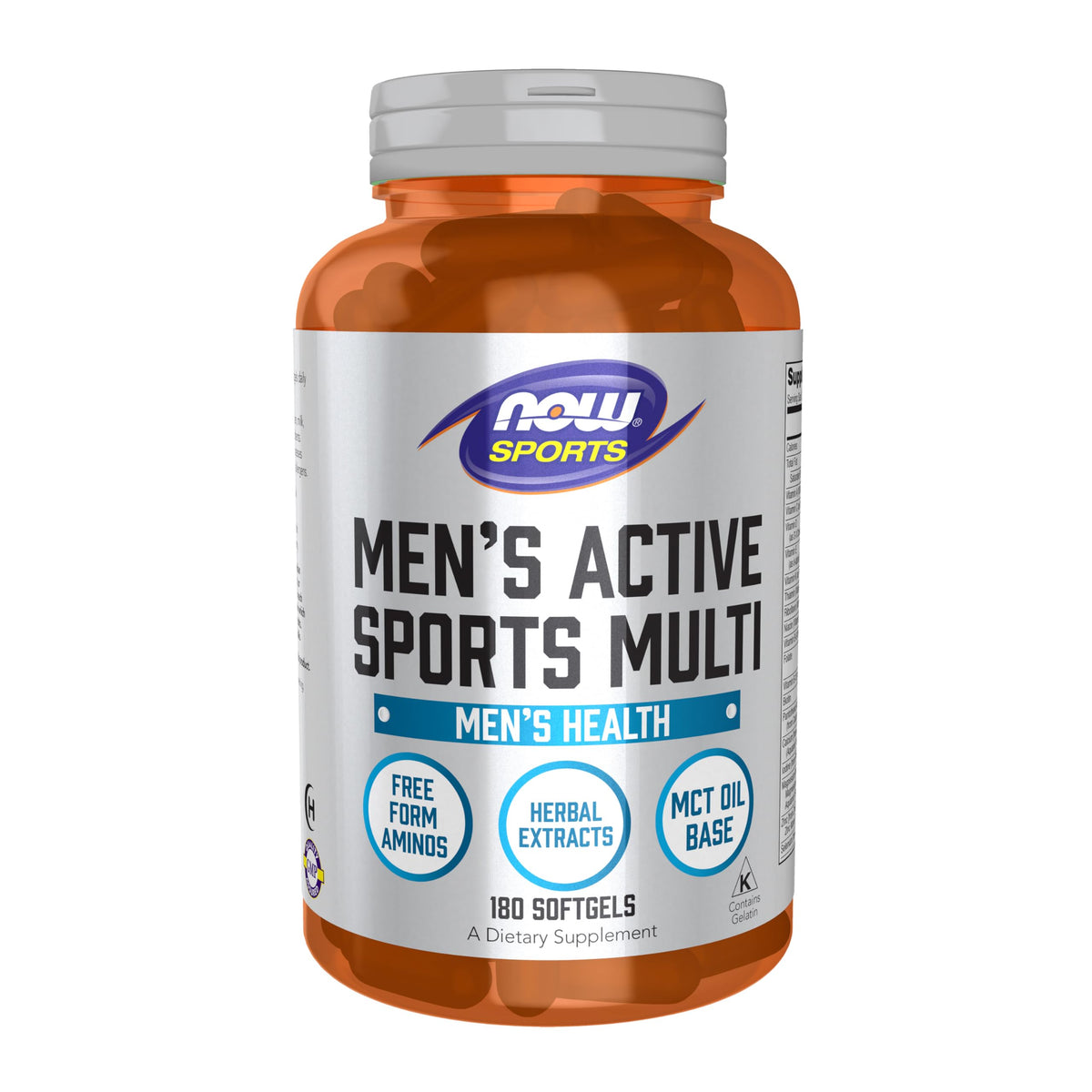 NOW Foods Men's Extreme Sports Multi bottle supports daily energy for active athletes.