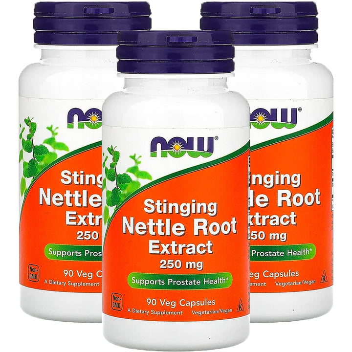 NOW Foods Stinging Nettle Root capsules bottle for daily wellness support