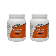 NOW Foods sunflower lecithin powder in a 1 lb jar for smooth fat emulsification