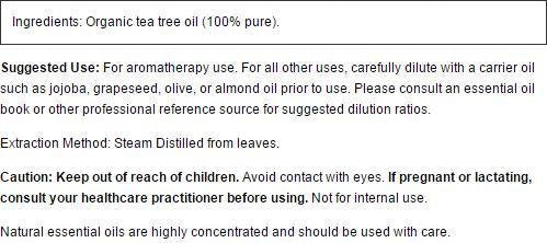 Now Foods Tea Tree Oil diffuser usage idea to purify air.