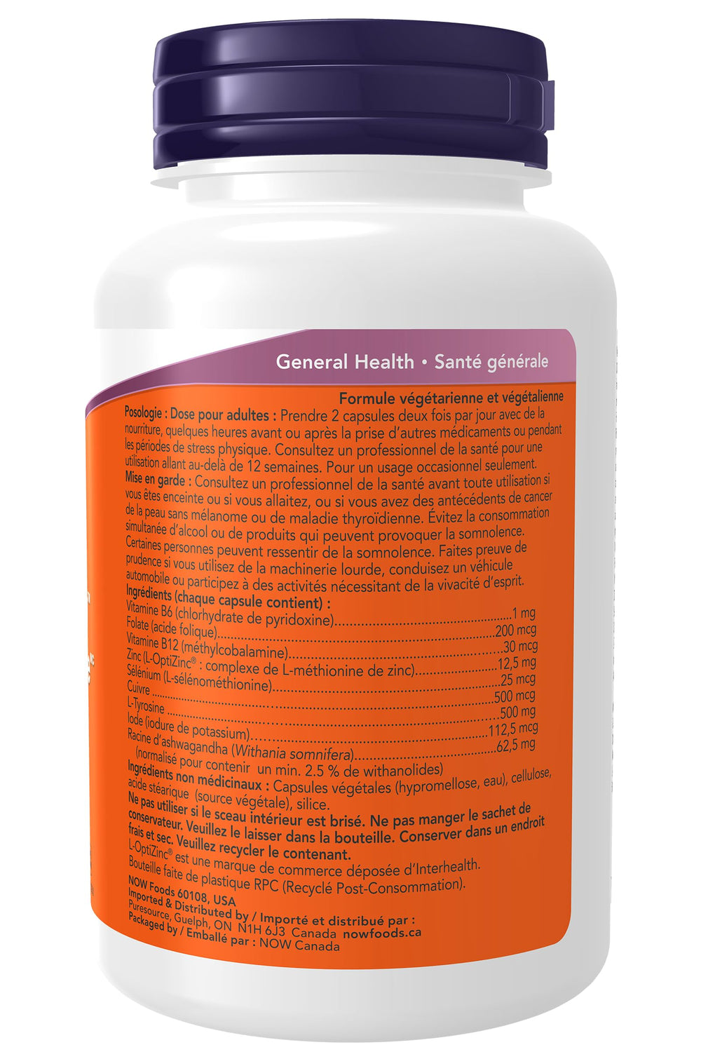 NOW Foods Thyroid Energy vegan capsules for daily metabolism support.