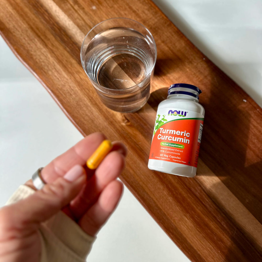 NOW Foods Turmeric Curcumin ingredient panel emphasizes curcuminoid content