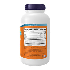 NOW Foods Ultra Omega 3-D softgel close-up showing lemon flavor.