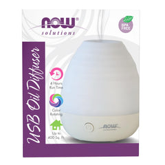 NOW Foods ultrasonic USB diffuser close-up mist for portable aromatherapy