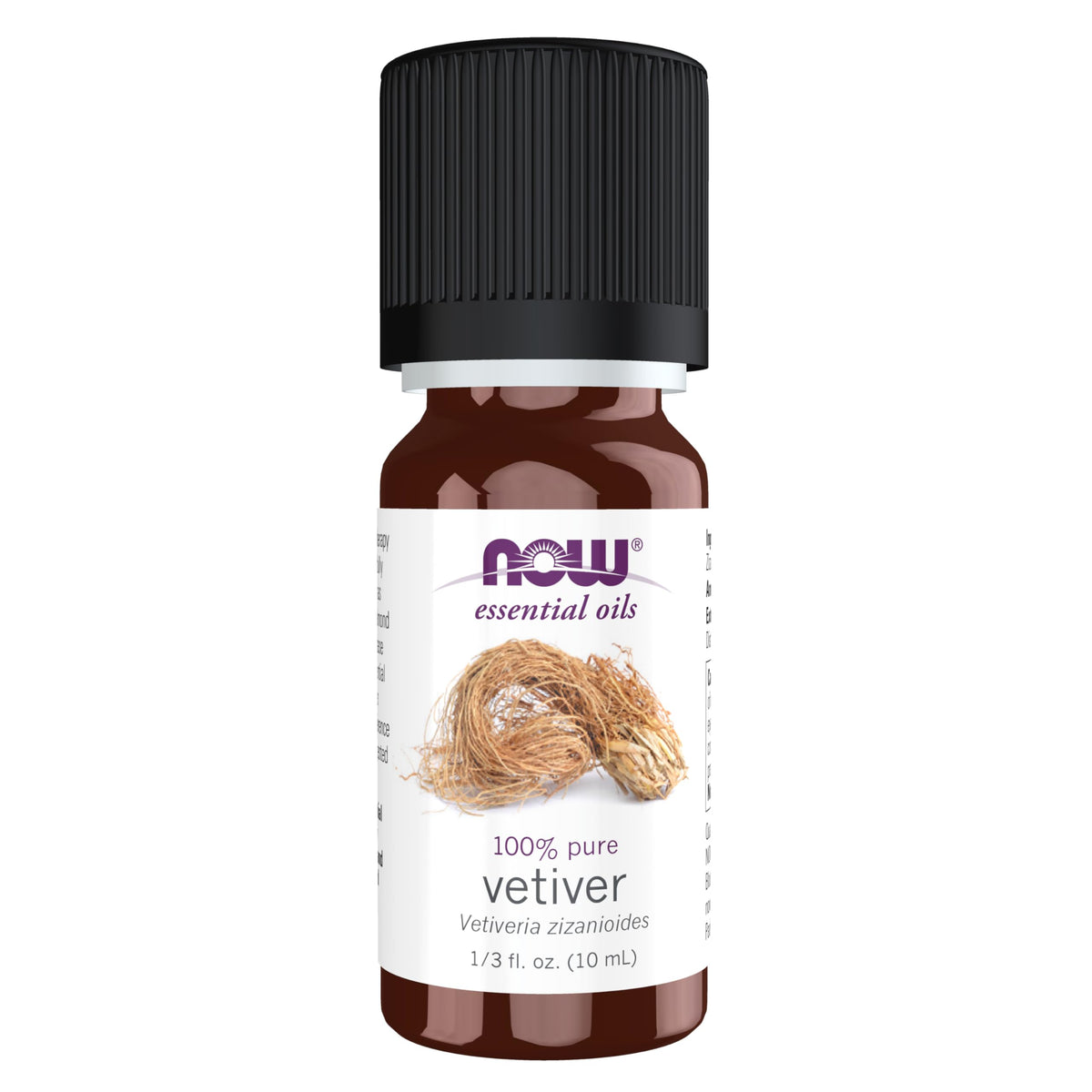 NOW Foods Vetiver oil offers a grounding aroma for a calming diffuser experience.