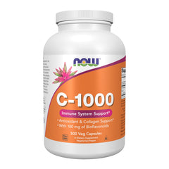 NOW Foods Vitamin C-1000 bottle front with bioflavonoids for immune support