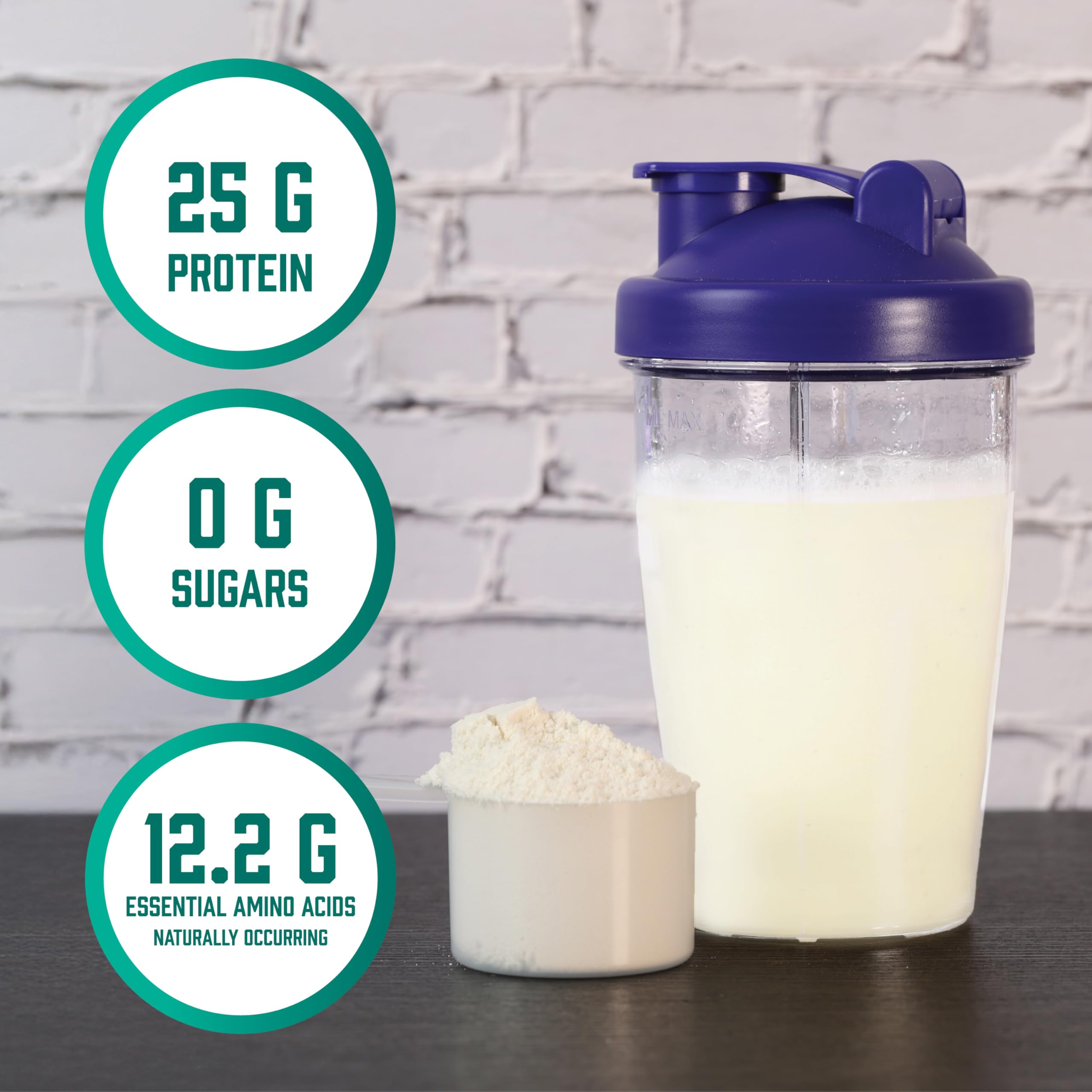 NOW Foods whey protein produced in the USA since 1968 packaging close-up.