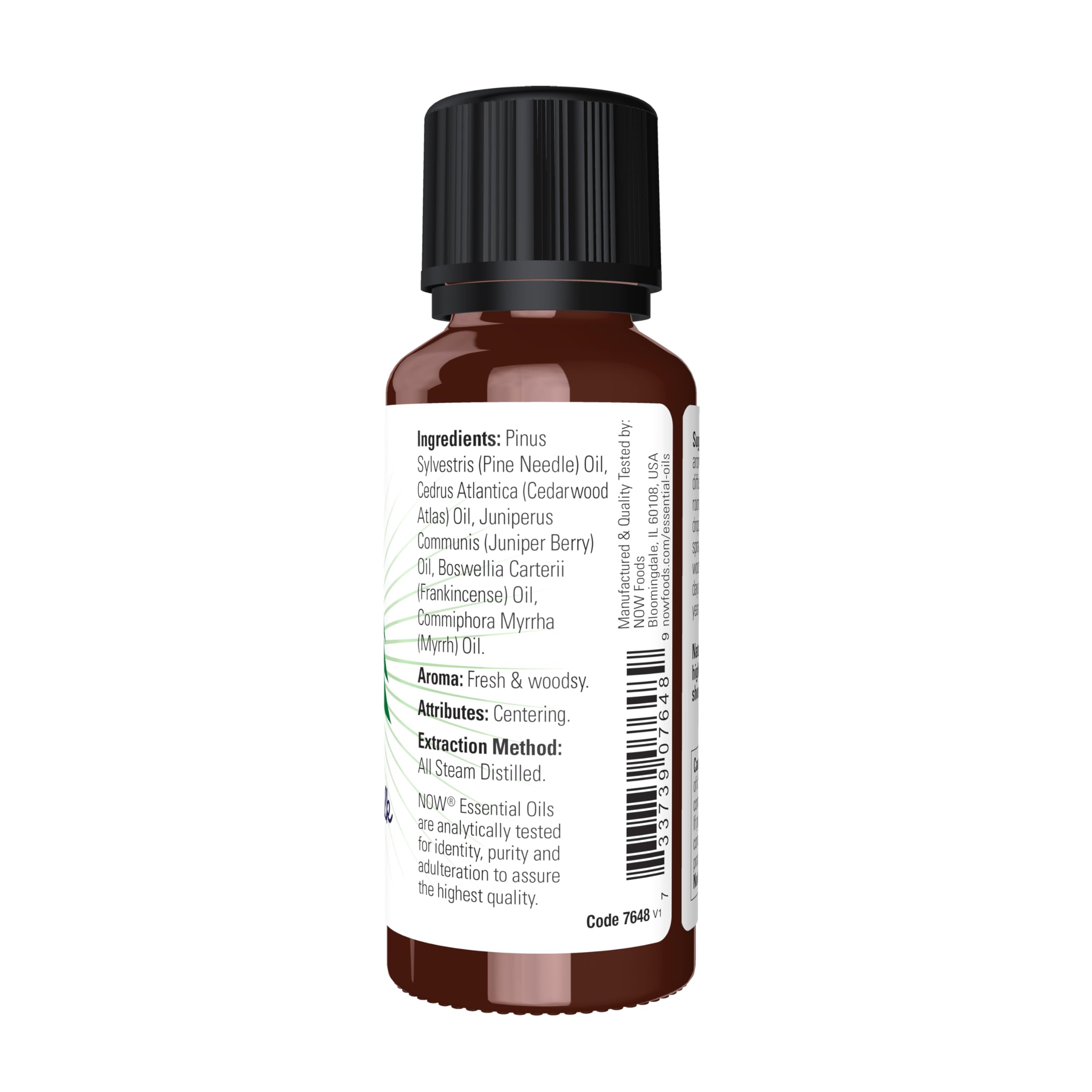 NOW Foods Woodland Walk aroma in diffuser filling a calm living space