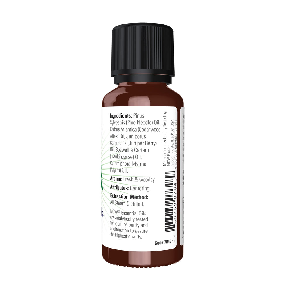 NOW Foods Woodland Walk aroma in diffuser filling a calm living space