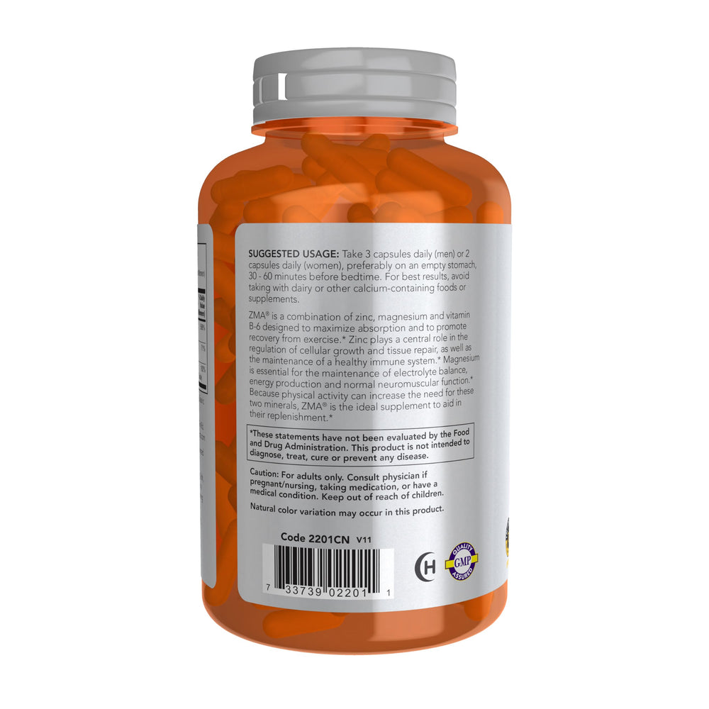 NOW Foods ZMA capsules spread, convenient mineral replenishment after workouts