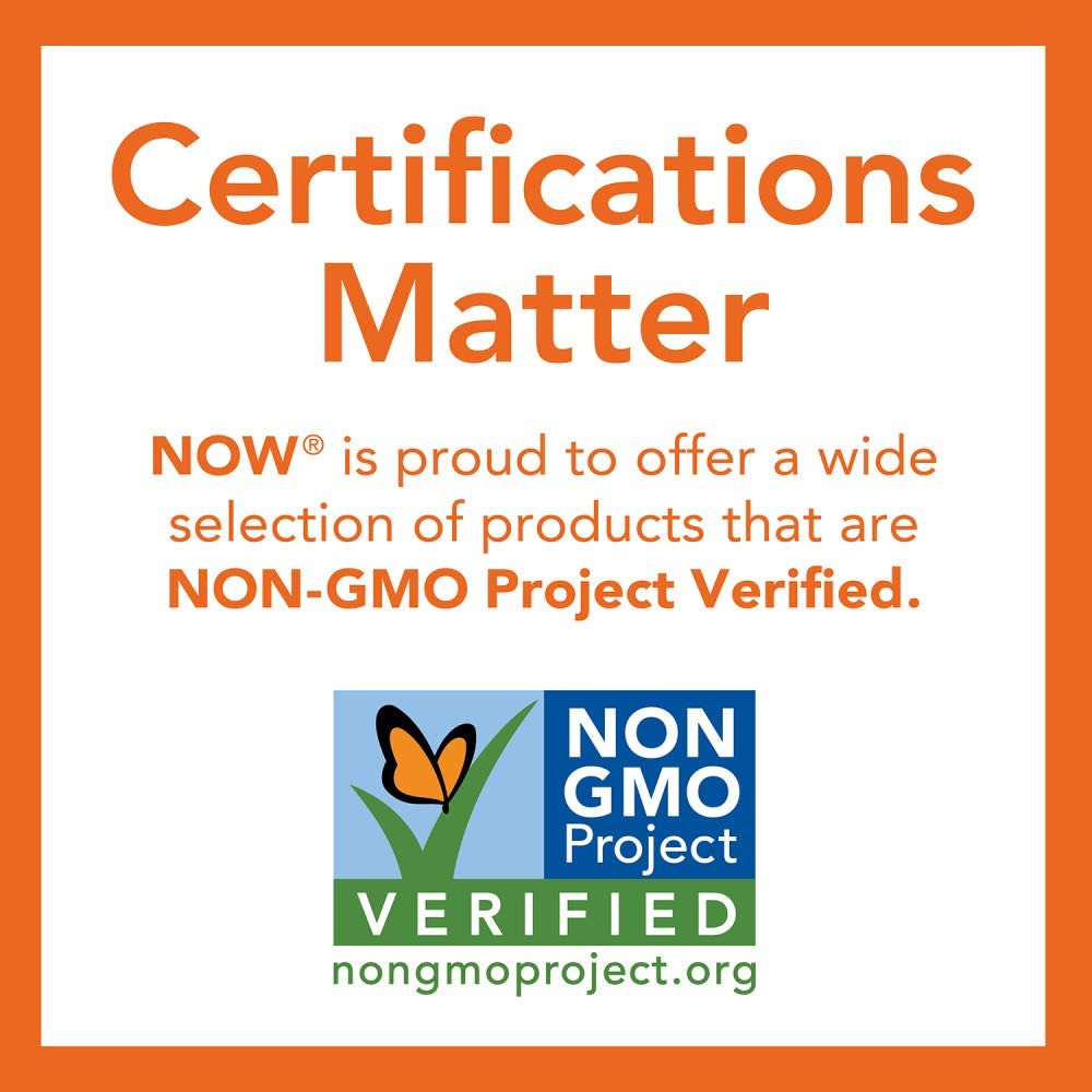 NOW Foods psyllium husk powder stirred into juice to illustrate hydration-friendly fiber