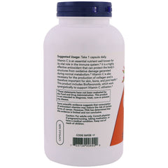 Now Foods C 1000 label details emphasize potency and reliability.