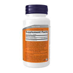NOW Foods NAC bottle label with 60 tablets and potency details
