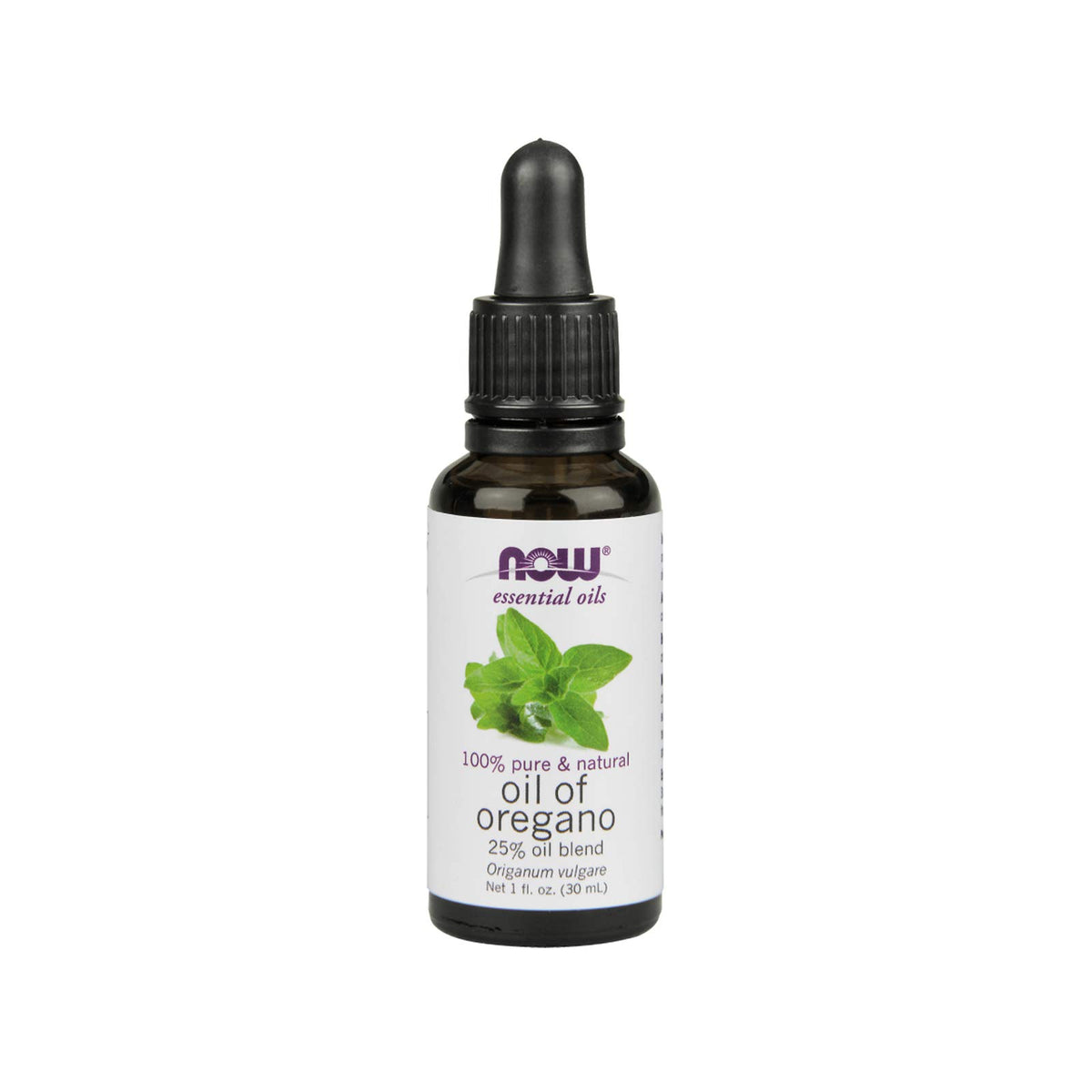 NOW Foods Oil of Oregano 25% bottle closeup for aroma and everyday use