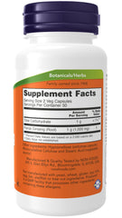 NOW Foods Panax Ginseng capsules close-up, convenient daily adaptogenic support.