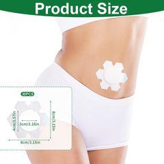 NQEUEPN 60-piece castor oil wrap pack for convenient replacements on the go.