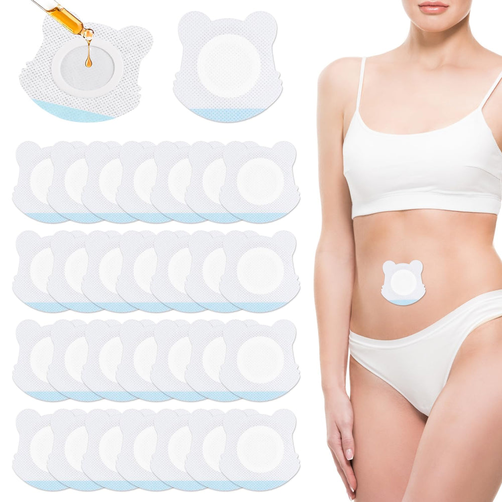 NQEUEPN castor oil belly button wrap pack ready for easy bedside use.
