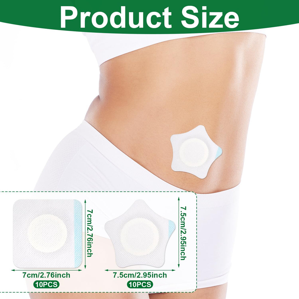 NQEUEPN plum blossom patches provide gentle adhesion for comfortable wear.
