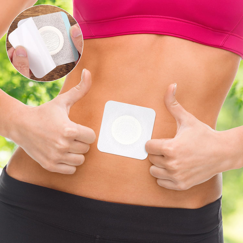 NQEUEPN patch worn on skin during sleep offers comfortable overnight support.