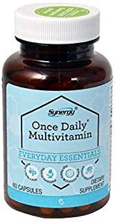 NSI Vitacost Synergy Once Daily Multi-Vitamin bottle with capsules supports daily nutrition and energy.