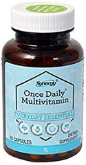 NSI Vitacost Synergy Once Daily Multi-Vitamin bottle with capsules supports daily nutrition and energy.