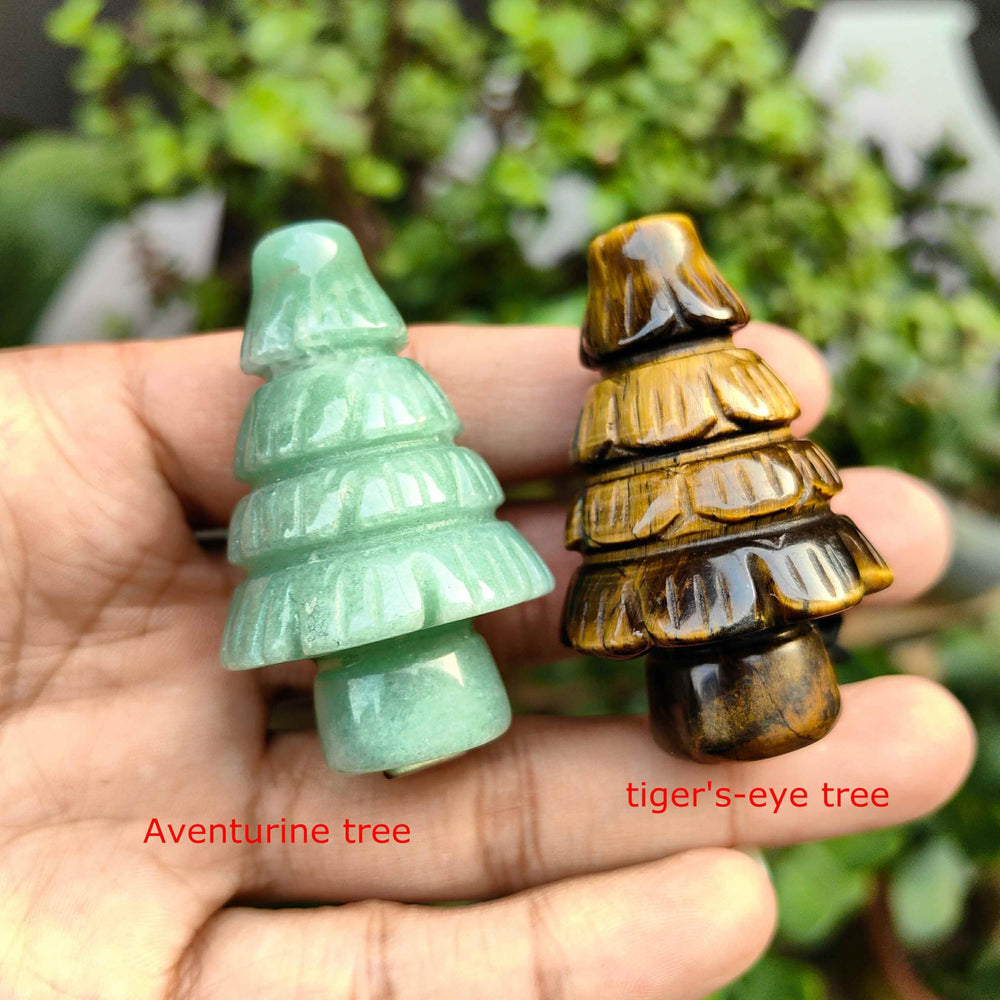 NsmjodStone Artisan-crafted Rose Quartz Tree clip for car decor.