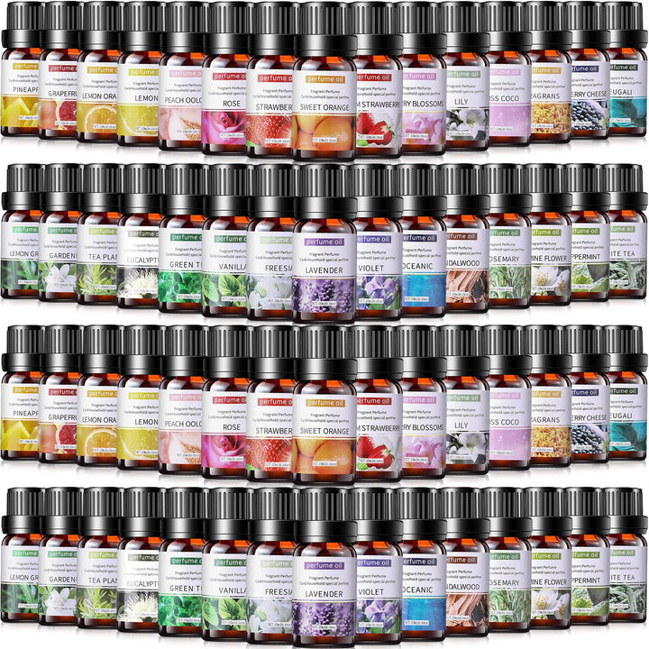 Nuanchu 26-pcs essential oils set bottles collection for versatile diffusion