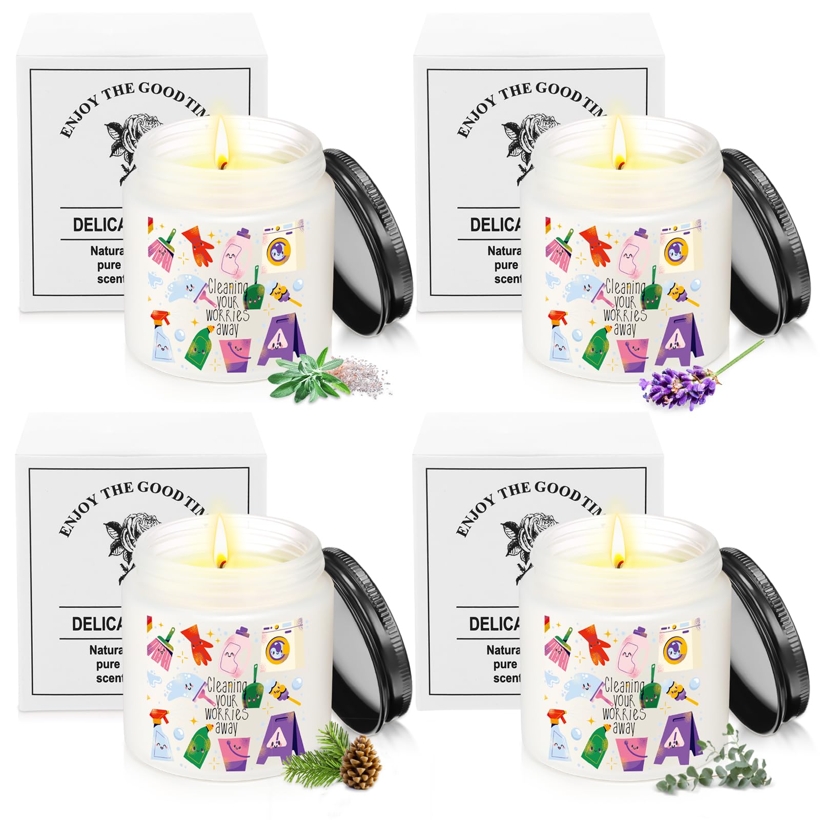 Nuanchu lavender candle enhances calming evenings.