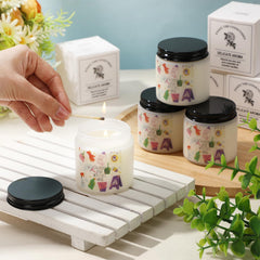 Nuanchu soy wax candle delivers even burn and clean scent.